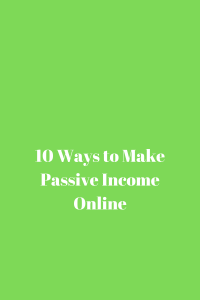 Passive Income Online